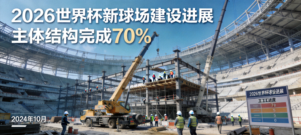 2026年世界杯筹备新闻，新球场建设进展